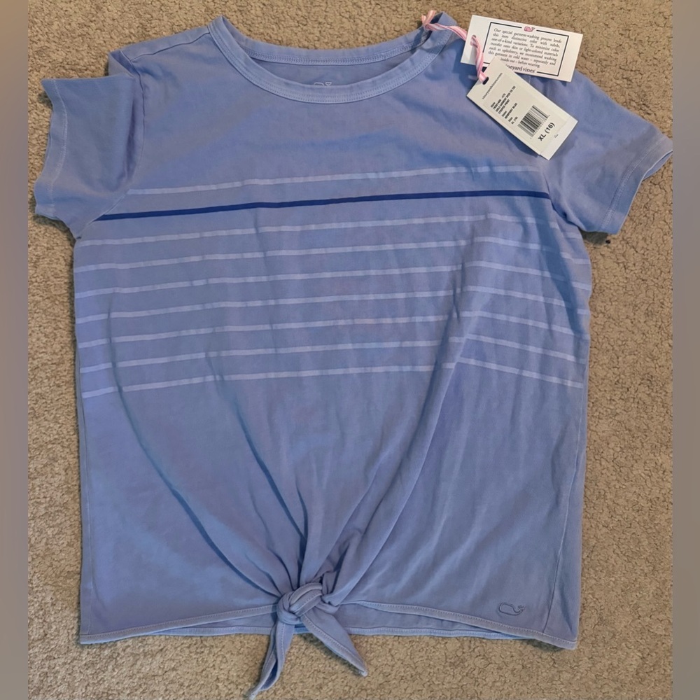 Blue Striped Tie Shirt